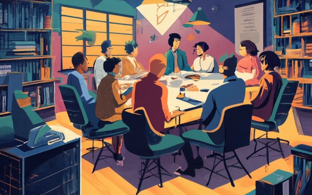 equipe em brainstorm